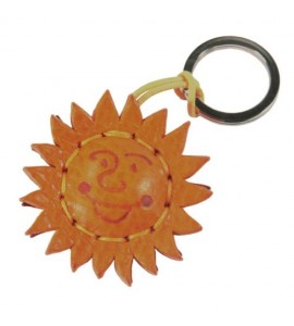 Portachiavi Keychain in cuoio La Cuoieria Made in Italy Sole p277