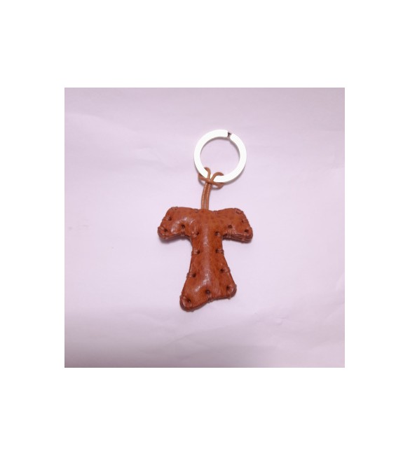 Portachiavi Keychain in cuoio La Cuoieria Made in Italy Tao p357