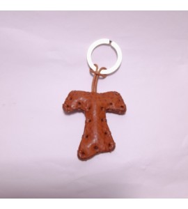 Portachiavi Keychain in cuoio La Cuoieria Made in Italy Tao p357