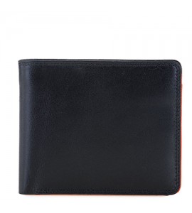 Portafoglio uomo Mywalit con portamonete e RFID Black Orange Standard Wallet w/Coin Pocket 4006-151