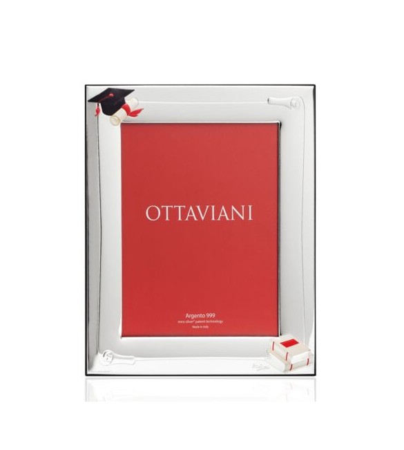 Portafoto Laurea Rosso Ottaviani Congratulazioni 13x18 5011a