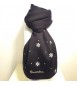 Sciarpa Donna Braccialini Tessuto con Fiocchi di Neve colore nero br83007 bclw21