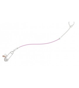 Spilla Bambino Bambina Gioielli Nanan Bijou cordino rosa nome nan0269
