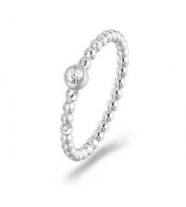 Anello Donna Fedina Gioielli Sagapò For Love in acciaio cristallo sfv46b