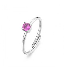 Anello Donna Gioielli Sagapò Dazzly in acciaio con cristallo rose sdz32