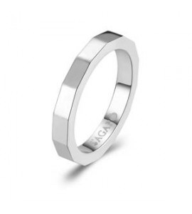 Anello Uomo Unisex Fedina Gioielli Sagapò For Love in acciaio ottagonale sfv48b