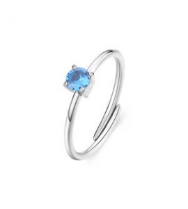 Anello Donna Gioielli Sagapò Dazzly in acciaio con cristallo light sapphire sdz34