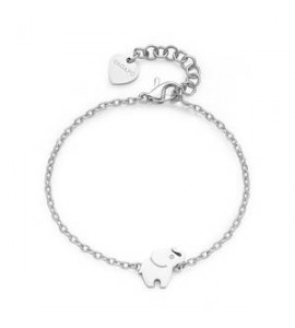 Bracciale Donna Gioielli Sagapò Click in acciaio con Elefantino sck264
