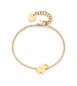 Bracciale Donna Gioielli Sagapò Click in acciaio dorato con Elefantino sck265