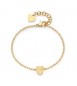 Bracciale Donna Gioielli Sagapò Click in acciaio dorato con Gufetto sck263