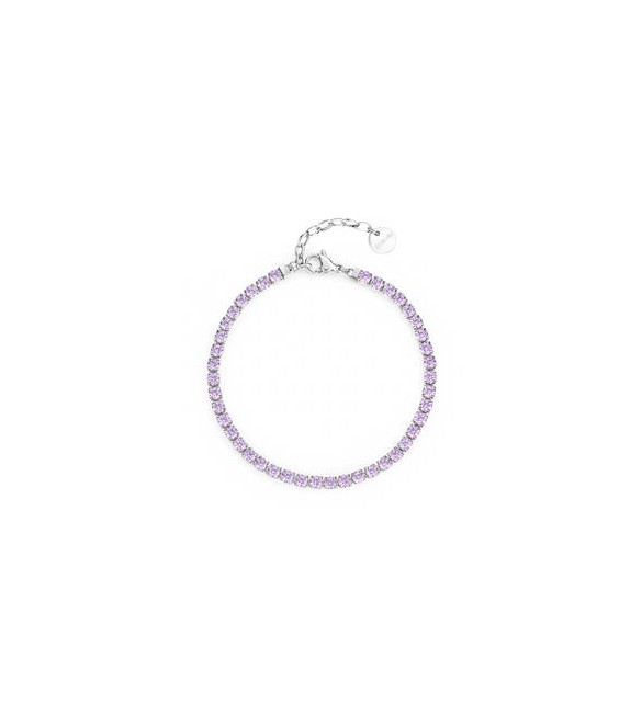 Bracciale Donna Gioielli Brosway Desideri in acciaio con zirconi ametista bei090