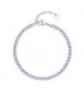 Bracciale Donna Gioielli Brosway Desideri in acciaio con zirconi ametista bei090