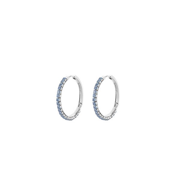 Orecchini Cerchietto Donna Gioielli Brosway Desideri in acciaio con zirconi spinel mm 32 beie019