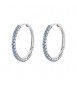 Orecchini Cerchietto Donna Gioielli Brosway Desideri in acciaio con zirconi spinel mm 32 beie019