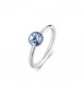 Anello Donna Gioielli Brosway Symphonia in acciaio e cristallo light sapphire mis 14 bym185b
