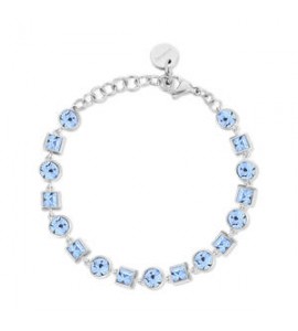 Bracciale Donna Gioielli Brosway Symphonia in acciaio con cristalli light sapphire bym170