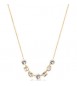 Collana Donna Gioielli Brosway Symphonia in acciaio dorato e cristalli bianchi bym162