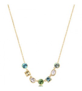 Collana Donna Gioielli Brosway Symphonia in acciaio dorato e cristalli bianchi chrysolite  bym164