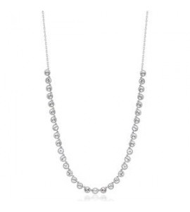 Collana Donna Gioielli Brosway Symphonia in acciaio e cristalli bianchi bym156