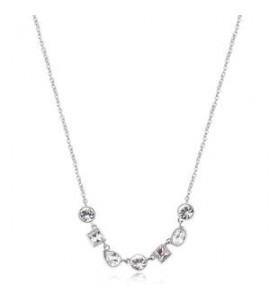 Collana Donna Gioielli Brosway Symphonia in acciaio e cristalli bianchi bym161