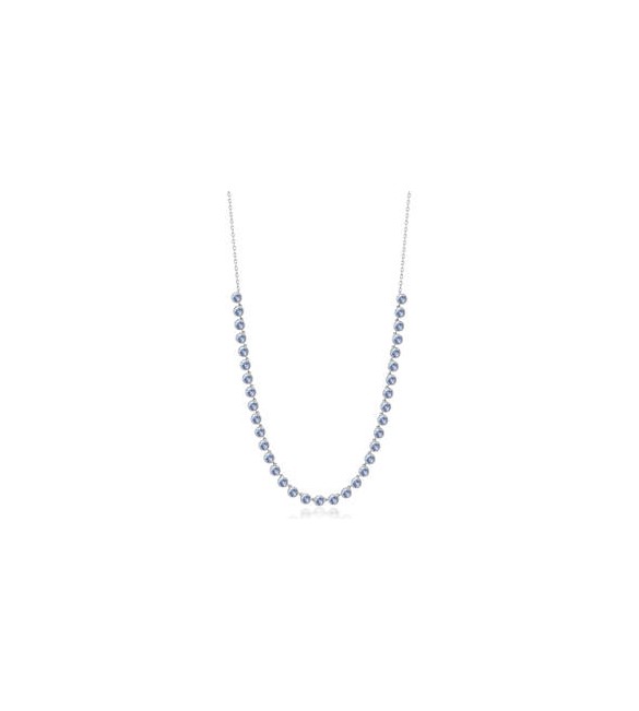Collana Donna Gioielli Brosway Symphonia in acciaio e cristalli light sapphire bym158