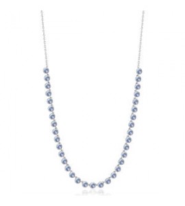 Collana Donna Gioielli Brosway Symphonia in acciaio e cristalli light sapphire bym158