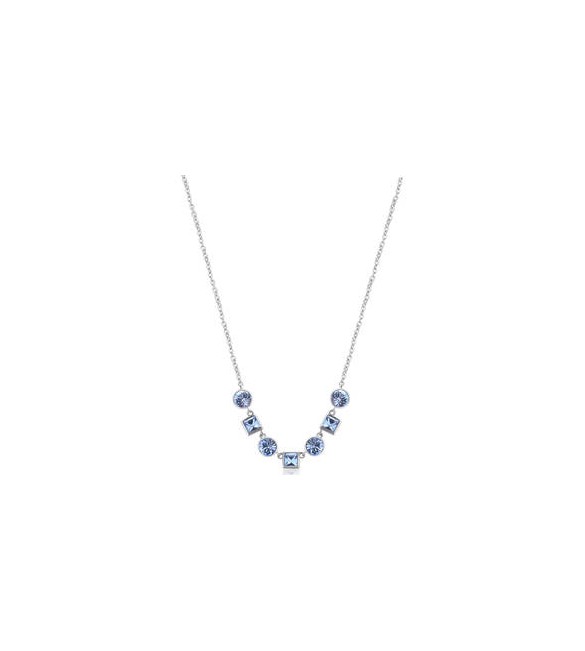 Collana Donna Gioielli Brosway Symphonia in acciaio e cristalli light sapphire bym163