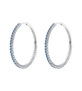 Orecchini Cerchietto Donna Gioielli Brosway Desideri in acciaio con zirconi spinel mm 46 beie020