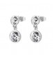 Orecchini Donna Gioielli Brosway Symphonia in acciaio con cristalli bianchi bym172