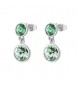 Orecchini Donna Gioielli Brosway Symphonia in acciaio con cristalli chrysolite e erinite bym175
