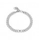 Bracciale Uomo Gioielli Sagapò Monogram in acciaio e iniziale V smg31