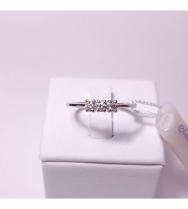 Anello Donna Gioielli Davite & Delucchi in Oro Bianco Trilogy Diamante ct 0,12 aa032164 12