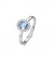 Anello Kate Gioielli Fancy by Brosway in argento zircone ovale azzurro misura 14 fcl74c