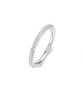 Anello veretta Gioielli Fancy by Brosway in argento zirconi bianchi misura 14 fiw74c
