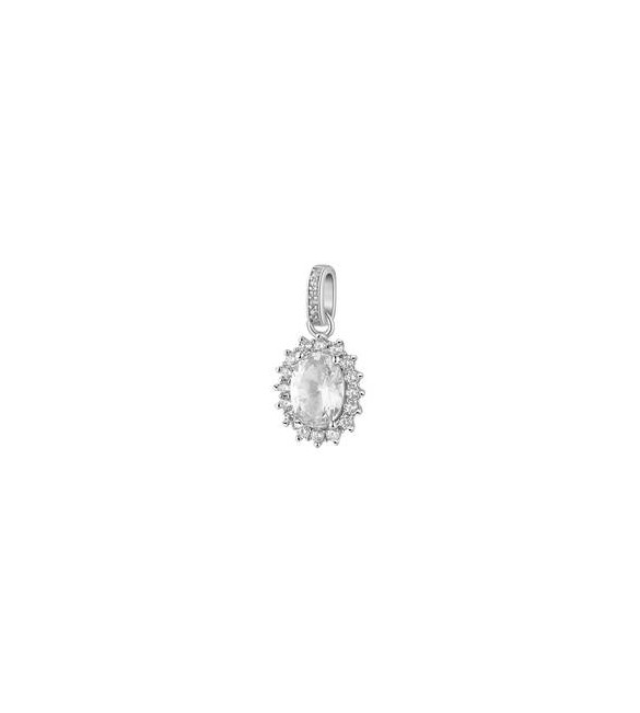 Pendente Kate Gioielli Fancy by Brosway in argento zircone ovale bianco fiw32