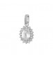 Pendente Kate Gioielli Fancy by Brosway in argento zircone ovale bianco fiw32