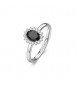 Anello Kate Gioielli Fancy by Brosway in argento zircone ovale nero misura 16 fmb75d