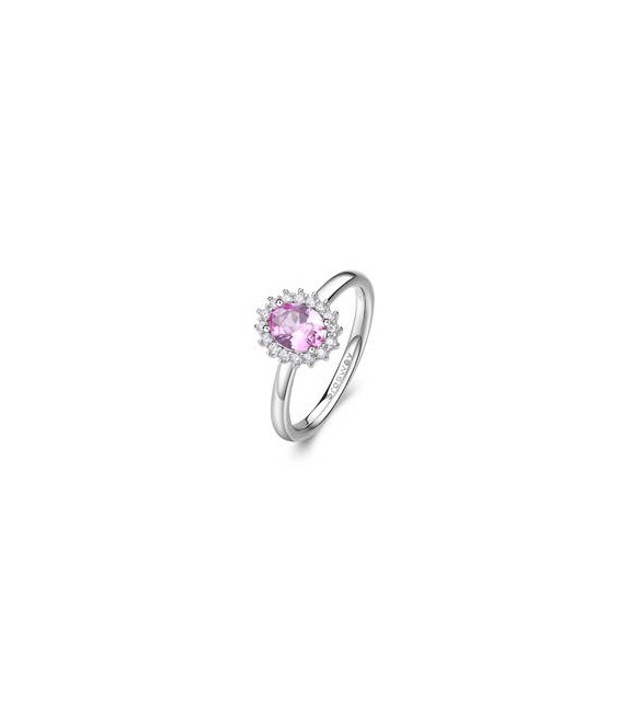 Anello Kate Gioielli Fancy by Brosway in argento zircone ovale rosa misura 14 fvp73c