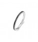 Anello veretta Gioielli Fancy by Brosway in argento zirconi neri misura 14 fmb69d