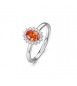 Anello Kate Gioielli Fancy by Brosway in argento zircone ovale arancione misura 14 fvo19c