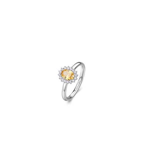 Anello Kate Gioielli Fancy by Brosway in argento zircone ovale giallo misura 18 fey65e