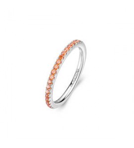 Anello veretta Gioielli Fancy by Brosway in argento zirconi arancione misura 16 fvo20d