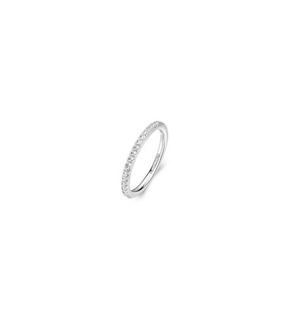 Anello veretta Gioielli Fancy by Brosway in argento zirconi bianchi misura 12 fiw74b