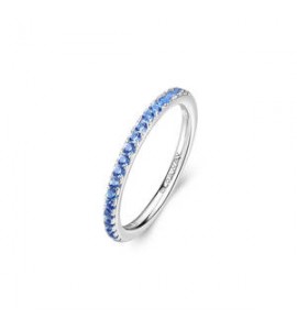 Anello veretta Gioielli Fancy by Brosway in argento zirconi blu misura 18 ffb65e