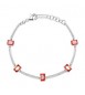 Bracciale Donna Gioielli Fancy by Brosway in argento zircone baguette arancione fvo05
