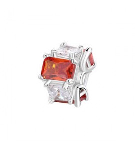 Color Charm Gioielli Fancy by Brosway in argento zircone baguette arancione e bianco fvo01