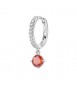 Mono Orecchino cerchietto Gioielli Fancy by Brosway in argento zircone arancione mm 25 fvo17