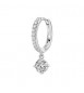 Mono Orecchino cerchietto Gioielli Fancy by Brosway in argento zircone bianco mm 25 fiw90