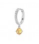 Mono Orecchino cerchietto Gioielli Fancy by Brosway in argento zircone giallo mm 25 fey75