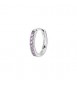 Mono Orecchino cerchietto Gioielli Fancy by Brosway in argento zirconi ametista mm 14 fmp86